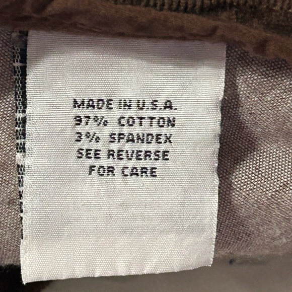 Peruvian Connection Corduroy Straight Leg Pant Brown 16 - Picture 8 of 8